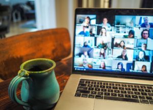 laptop and coffee mug