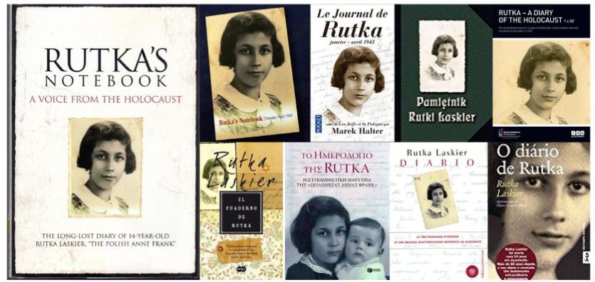 Montage of book covers from Rutka's Diary